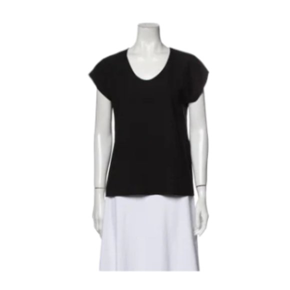 Diane von Furstenberg Scoop Neck Short Sleeve T-Shirt - Picture 1 of 3